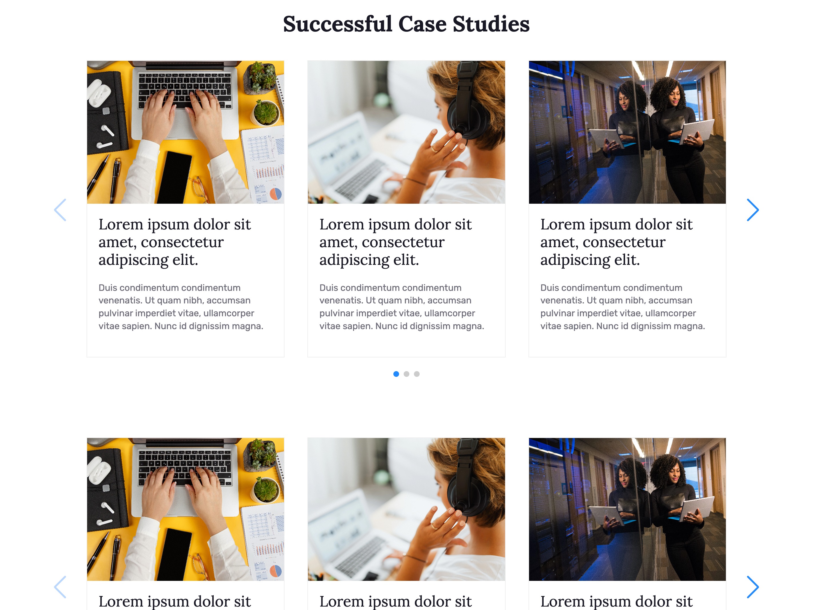 Case studies carousel